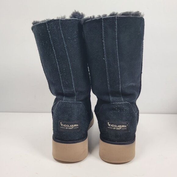 Koolaburra By UGG Women's Black Suede Mid-Calf Boots 1014301 US Size 7 - Picture 4 of 12